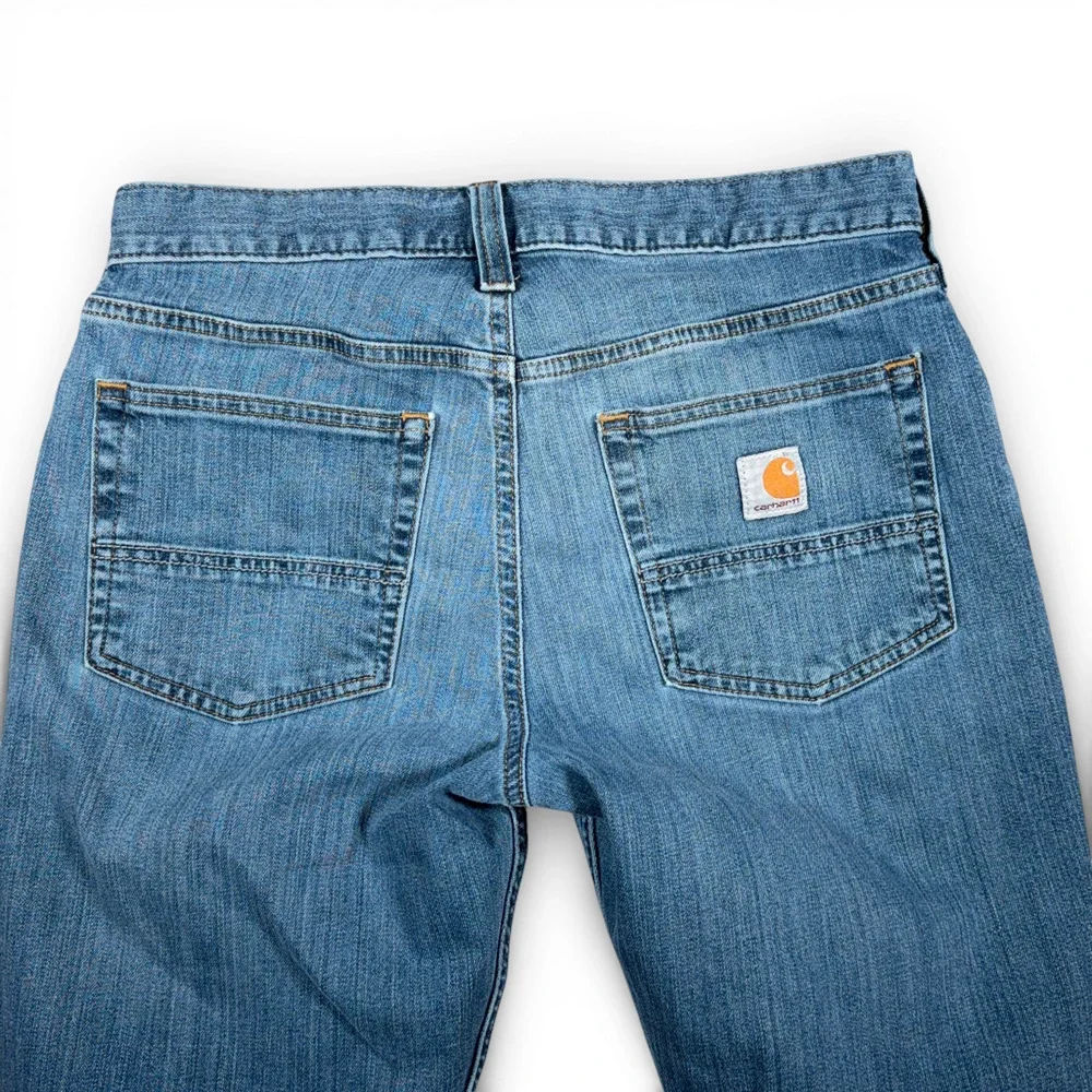 Carhartt Jeans Mens 30x30 Blue Denim Medium Wash Relaxed Rugged Flex Workwear